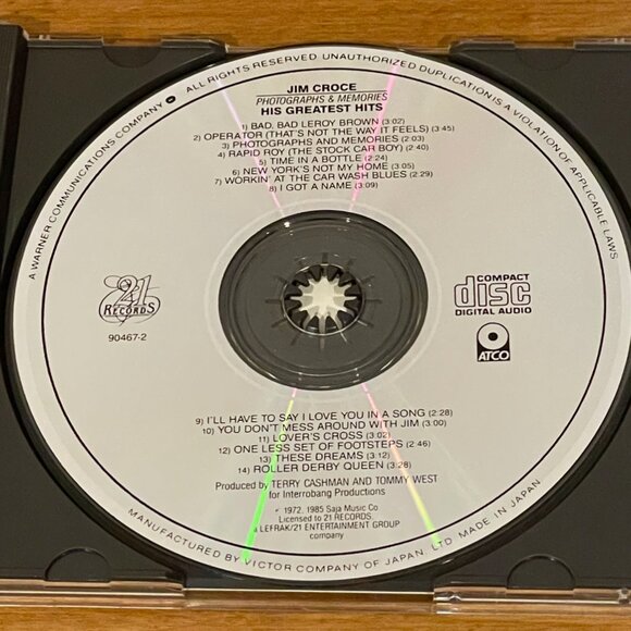 Set of 4 Greatest Hits CDs: Bruce Springsteen, Jim Croce, Jimmy Buffet, & Police - Picture 6 of 16